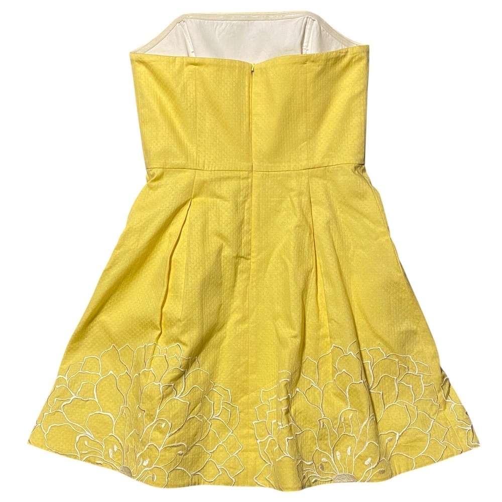 Lilly Pulitzer Blossom Starfruit Yellow Dahling Blooms Dress Size 6 MSRP $268 - Picture 9 of 9